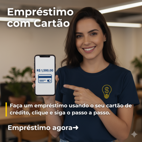 Empréstimo com cartão agora mesmo!
